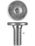 Bont 2 Point Mounting Bolts M6 L13mm 4pk