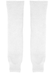 CCM S100P Solid Knit Hockey Socks - White